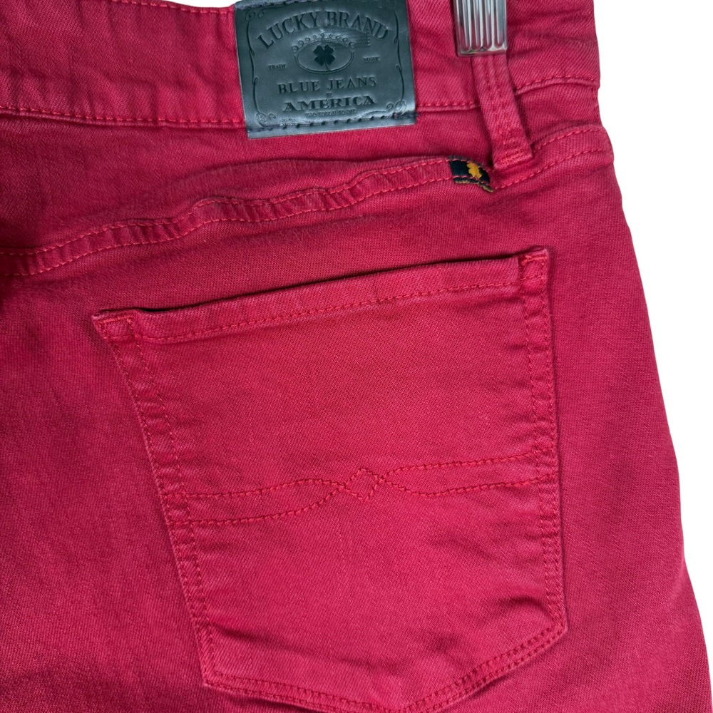 Lucky‎ Brand Lolita Skinny Jeans Womens 6/28 Red Stretch Denim Pants Mid Rise